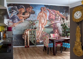 Apartment (1) | Living area | 70-inch flat-screen TV with satellite channels, TV