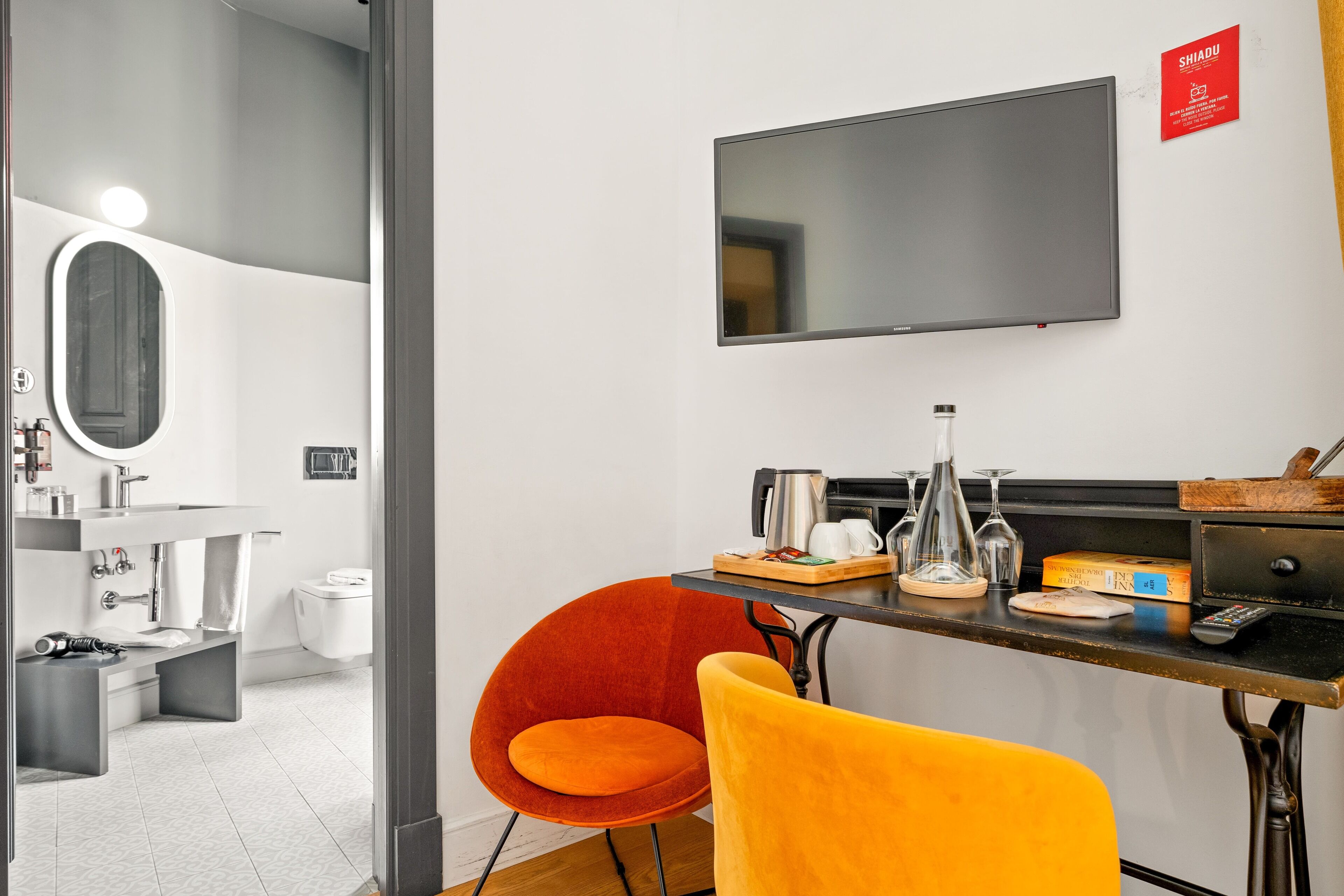 superior double or twin room | bathroom | shower, hair dryer, towels, soap