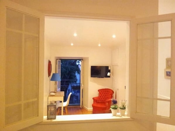 公寓, 1 間臥室, 城市景 | 客廳 | 平面電視