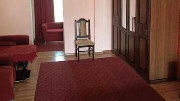 Blackout curtains, iron/ironing board, free WiFi, bed sheets