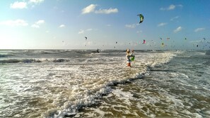 En la playa 