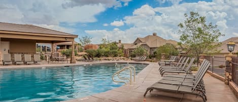 A heated pool