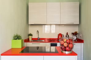 Apartment, 1 Bedroom | Private kitchenette | Stovetop, coffee/tea maker, electric kettle, toaster