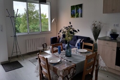 Apartment located on the ground floor of a small residence with four