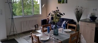 Apartment located on the ground floor of a small residence with four