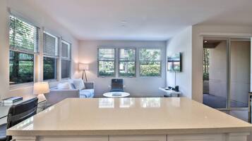 Oven, stovetop, dishwasher, coffee/tea maker