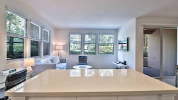 Oven, stovetop, dishwasher, coffee/tea maker