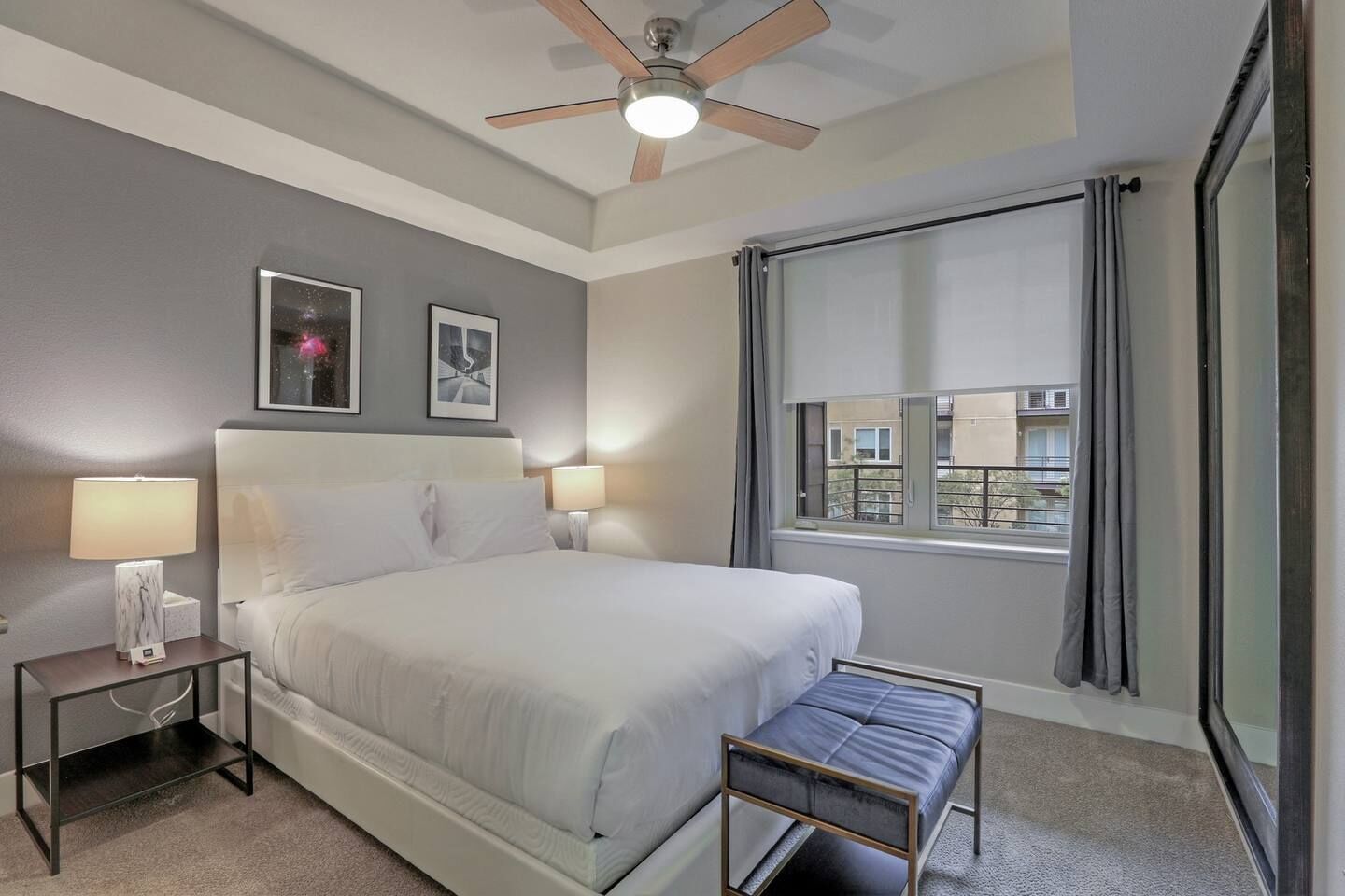 2 kamar tidur, setrika/meja setrika, Wi-Fi, dan seprai linen