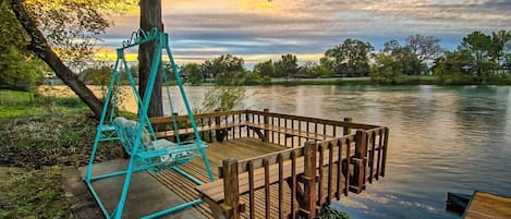 Enjoy the Sacramento River from our deck