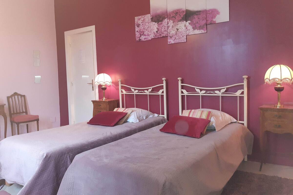 ห้องดับเบิล, วิวสวน (Lilas) | ผ้าม่านกันแสง, ห้องเก็บเสียง, Wi-Fi ฟรี, ห้องพักตกแต่งอย่างมีเอกลักษณ์