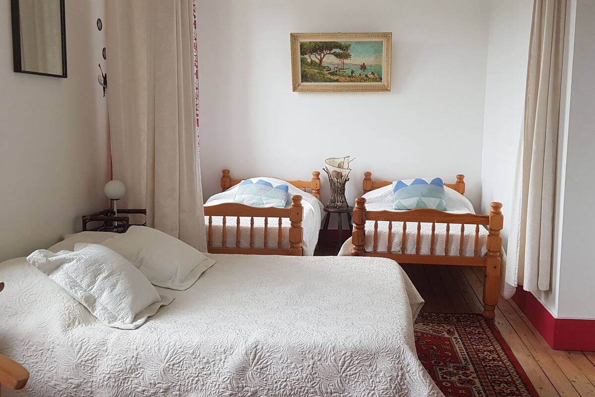 Family Studio | Individually decorated, individually furnished, blackout drapes