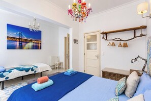 1 bedroom, iron/ironing board, travel crib, WiFi