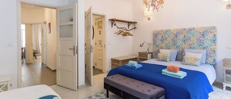 1 bedroom, iron/ironing board, travel crib, WiFi