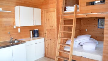 Hytte, privat bad (E - 5 person) | Oppholdsrom