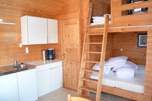 Cabin, Private Bathroom (E - 5 person) | Living room - Myrhøj Camping (Farso)