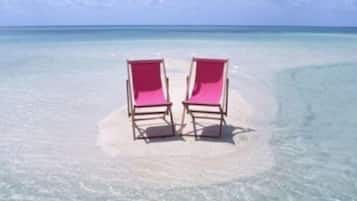 En la playa