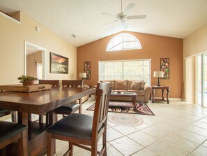 House (3 Bed 258) | Living room | Flat-screen TV - 3 Bed 258 (Kissimmee)
