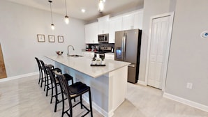 House, Multiple Beds, Private Pool | Private kitchen | Coffee/tea maker, fridge, microwave, stovetop - Storey Lake Resort - Lsl836 (Kissimmee)