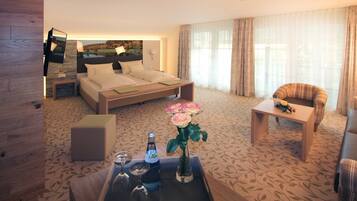 Premium-Doppelzimmer, mit Bad | 1 Schlafzimmer