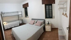 Blackout curtains, free WiFi, bed sheets