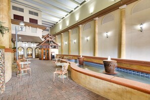 Indoor pool, a heated pool