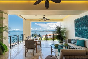Outdoor dining - Beachfront Luxury at Casa Cobre in Molino de Agua (Puerto Vallarta)