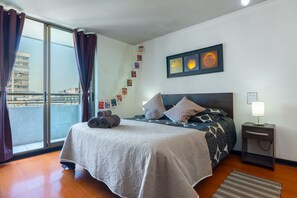 1 bedroom, in-room safe, iron/ironing board, travel cot