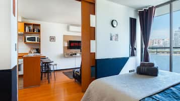 1 bedroom, in-room safe, iron/ironing board, travel crib