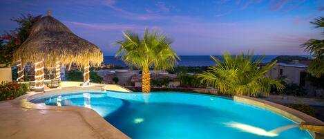 A heated pool