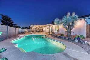 A heated pool
