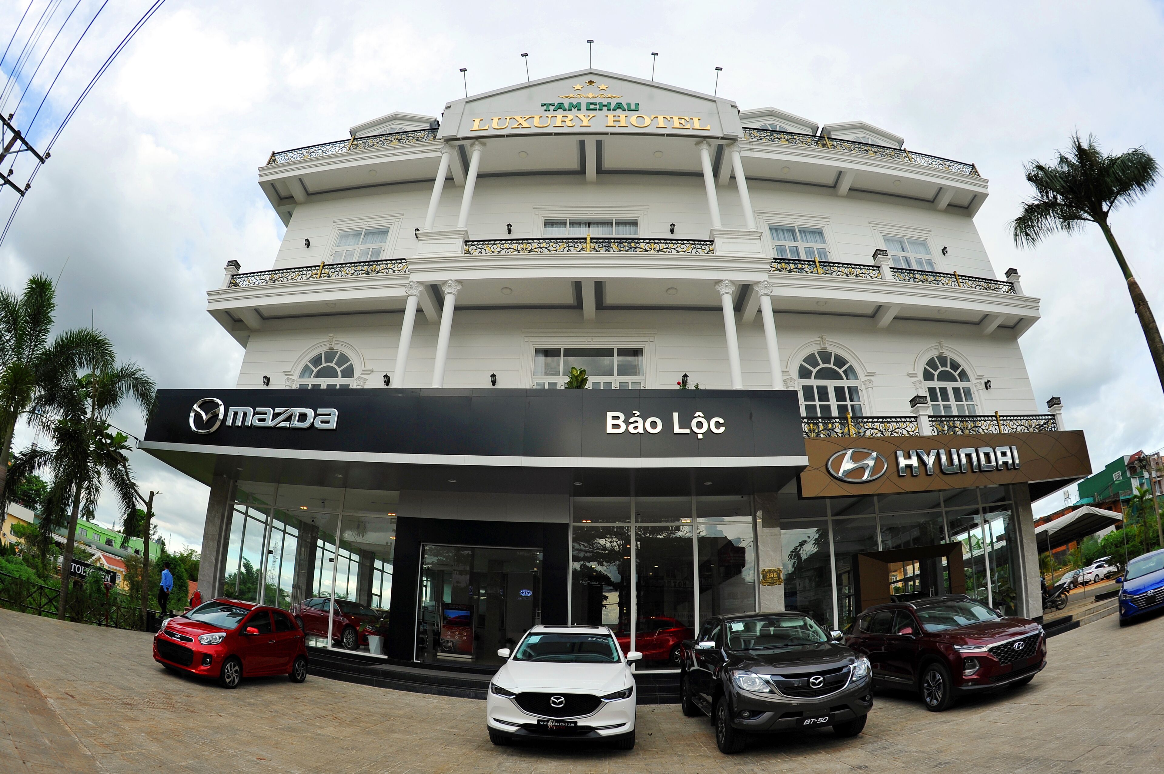 Majoituspaikan julkisivu