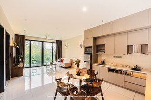 Honeymoon Apartment, 1 Bedroom, Balcony | Blackout drapes, iron/ironing board, free WiFi, bed sheets