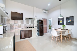 Villa, 3 Bedrooms, Private Pool | Private kitchen | Full-sized fridge, microwave, stovetop, coffee/tea maker - Jaya Pool Villa (Koh Samui)