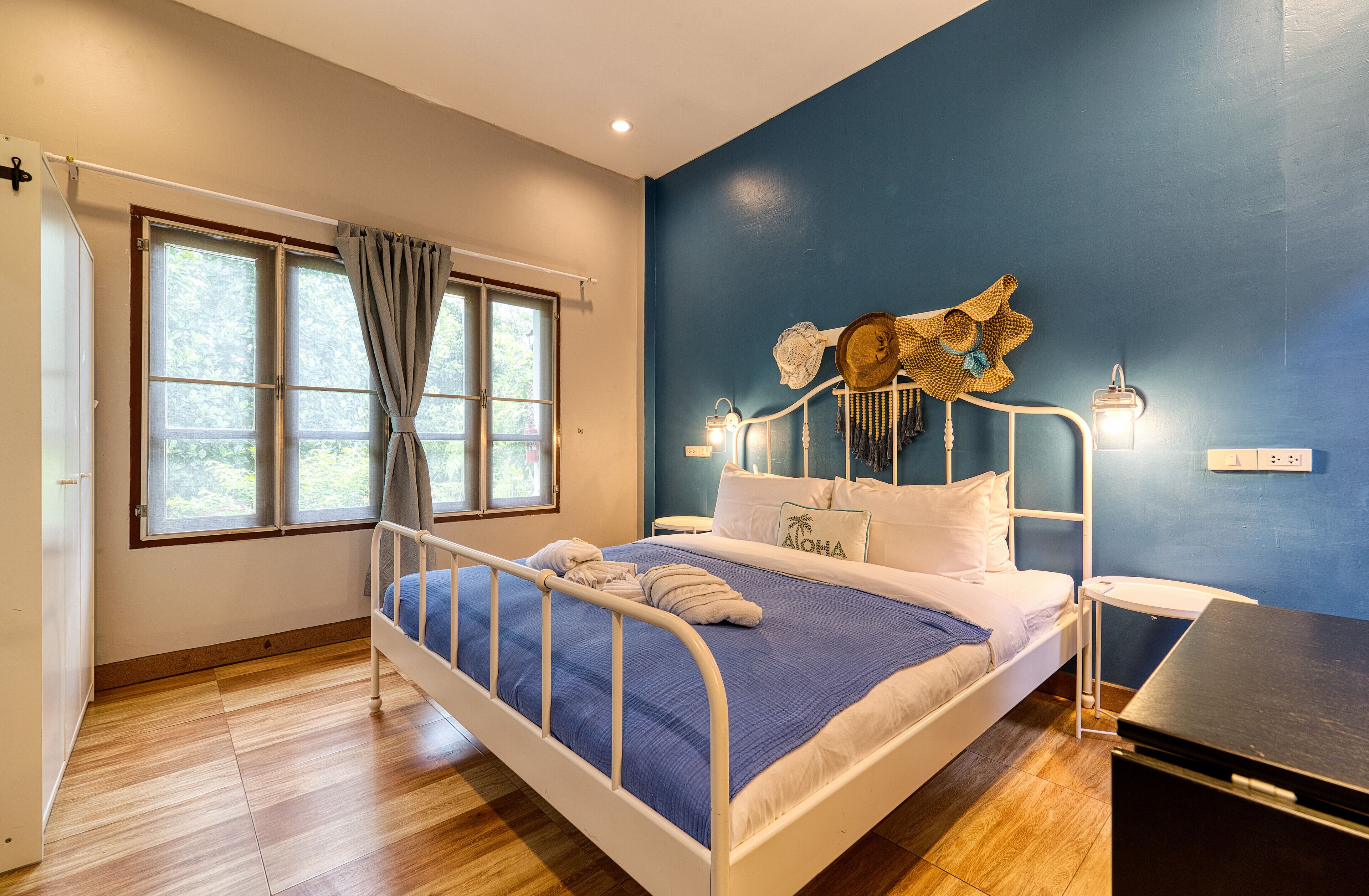 บังกะโล, 2 ห้องนอน, วิวสวน | 2 ห้องนอน, ตู้นิรภัยในห้องพัก, โต๊ะทำงาน, พื้นที่ทำงานแบบใช้แล็ปท็อป