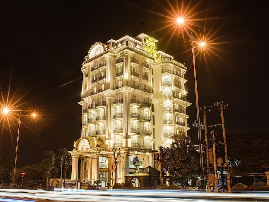 Front of property - evening/night