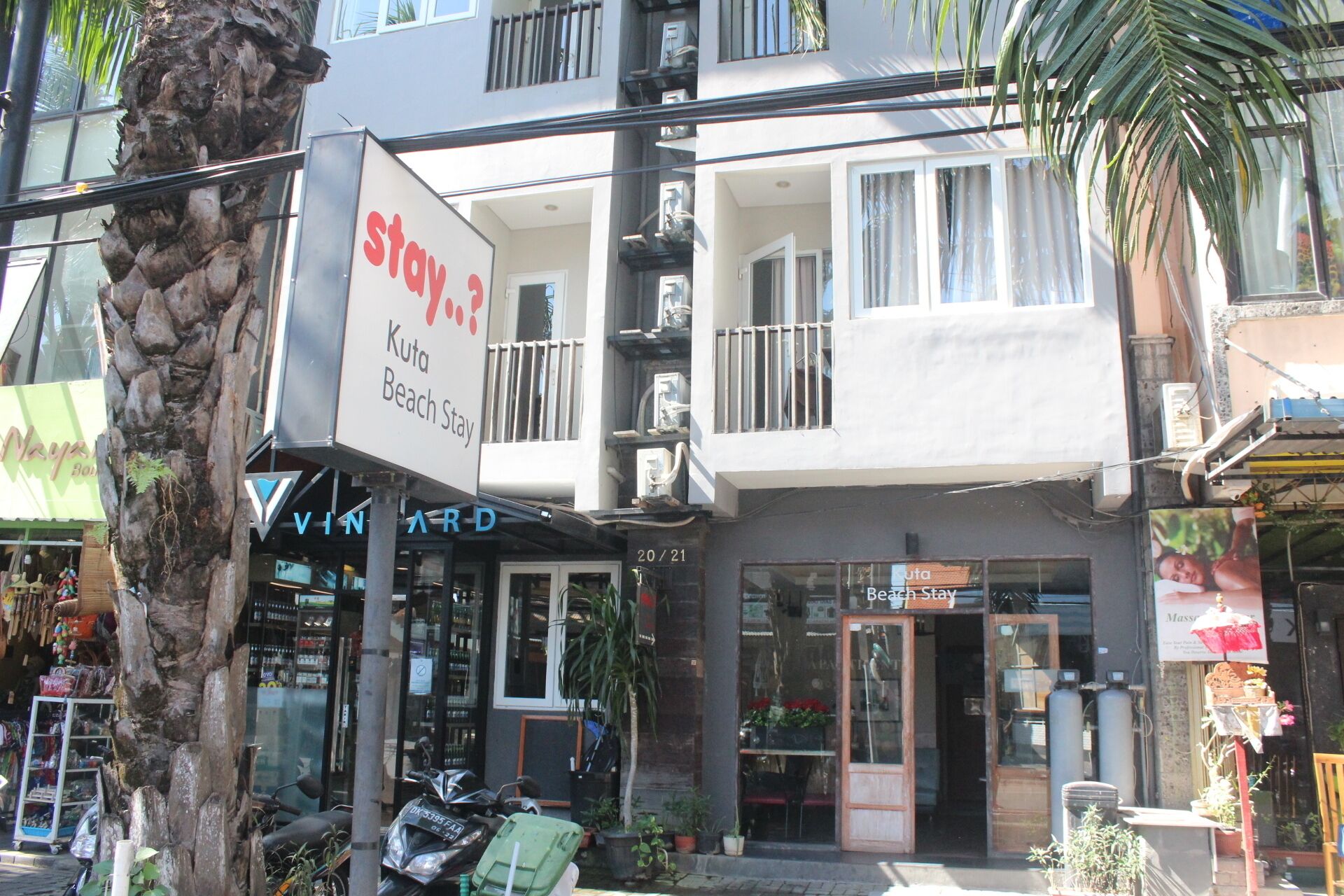 Façade de l’hébergement