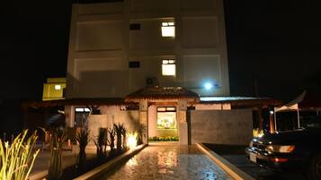Front of property – evening/night