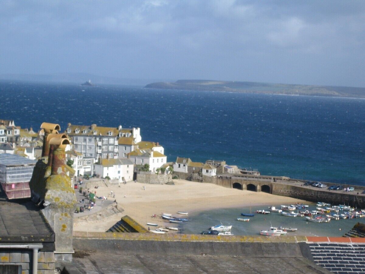 A view of the harbour from the top room in the house