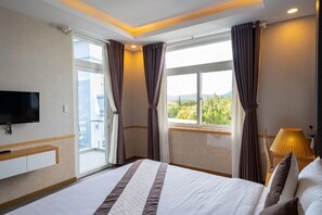Lyxig studiosvit | Minibar, skrivbord, gratis wi-fi och sängkläder