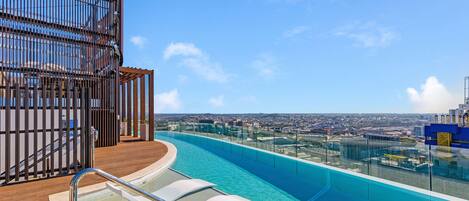 Indoor pool, outdoor pool
