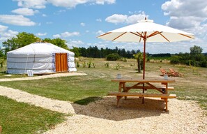 The Hibou Yurt | Terrace/patio - Les Yourtes d'Agnac (Agnac)