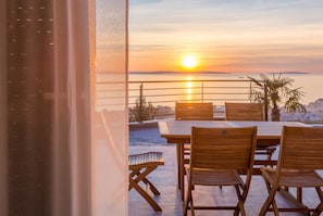 Blick von der Unterkunft