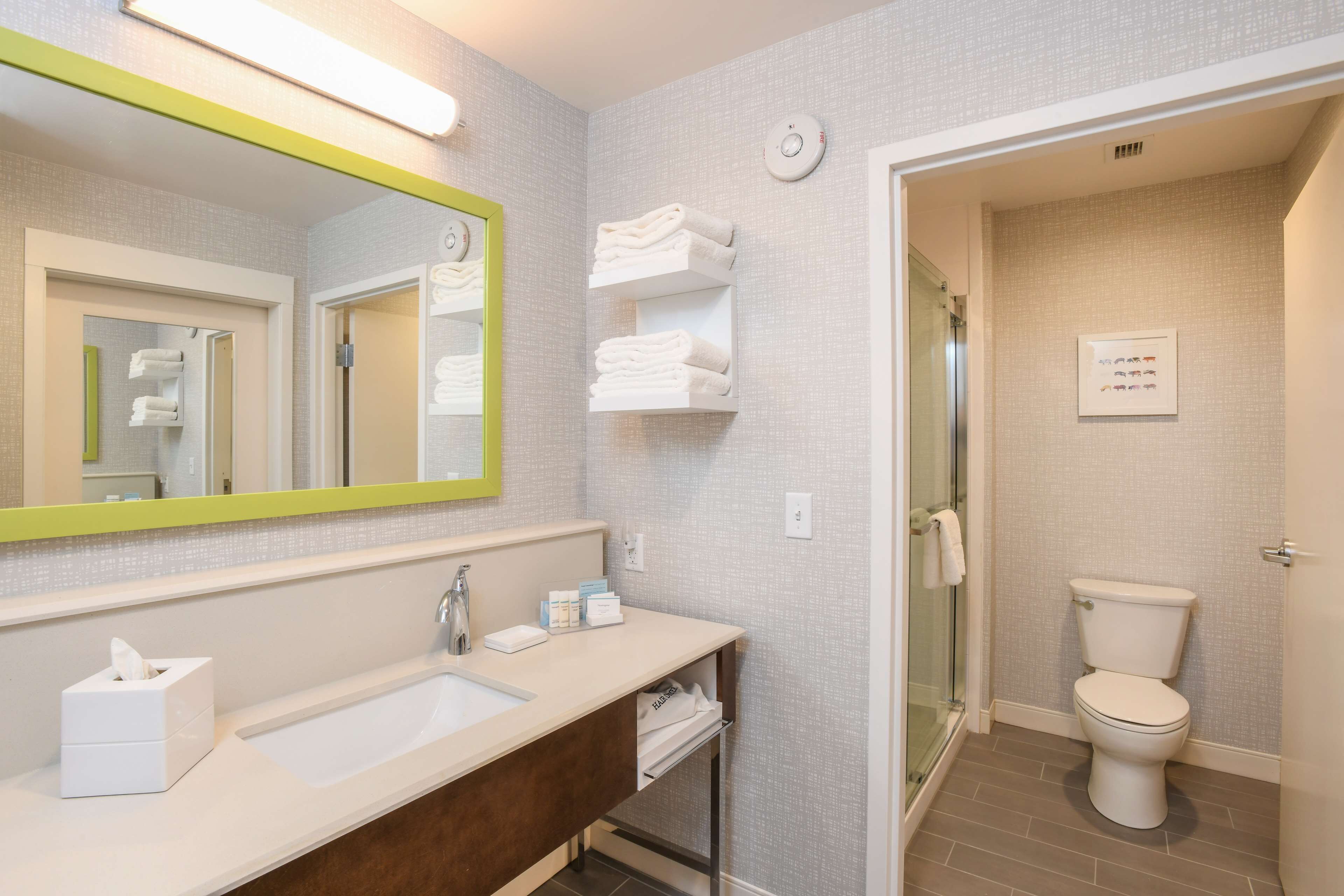 suite, 1 king bed, accessible | bathroom shower