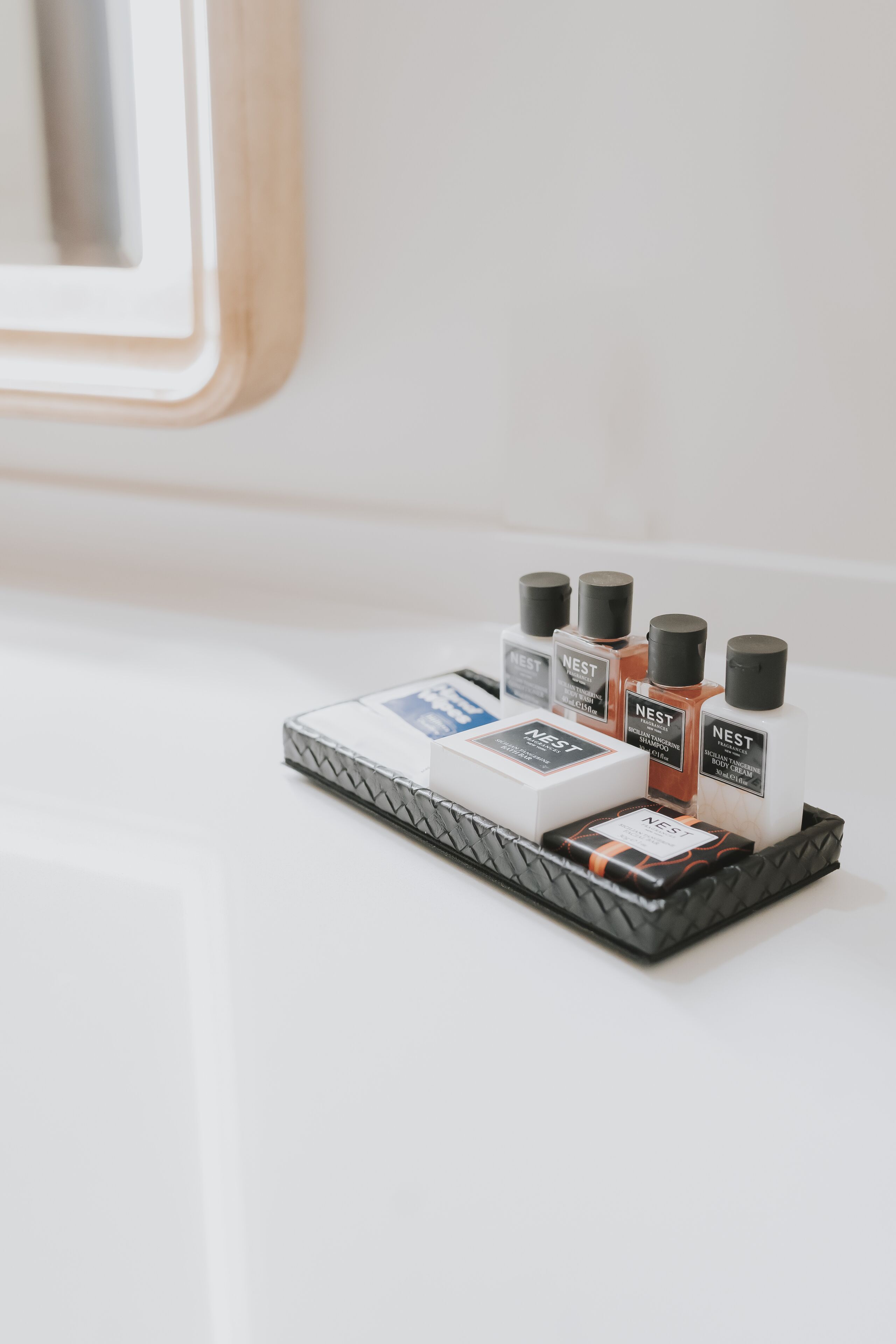 free toiletries, hair dryer, towels, soap