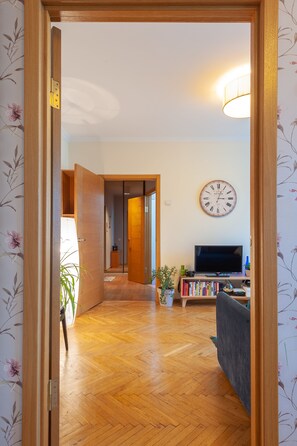 Apartment | Living area | Smart TV - MalinaApt Botanical apartment (Kyiv)