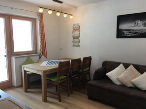 Condo | Living area | TV, fireplace