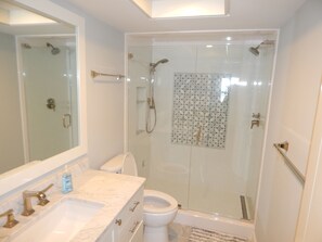 Shower, hair dryer