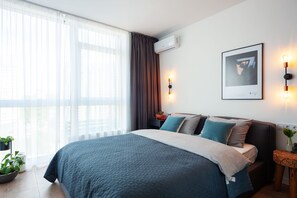 Appartement Affaires | 1 chambre, literie de qualité supérieure, fer et planche à repasser