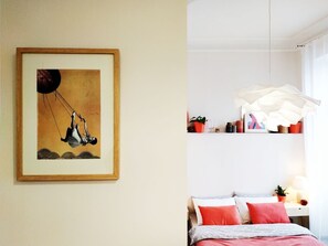 1 bedroom, premium bedding, blackout curtains, iron/ironing board - MalinaApt Creme Brulee (Kyiv)