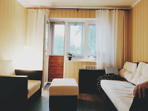 Apartment, 2 Bedrooms | Living room - MalinaApt Hello Geometry (Kyiv)